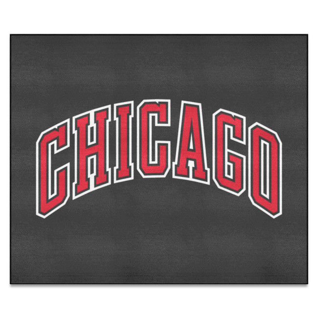Chicago Bulls Tailgater Rug - 5ft. x 6ft. "Chicago" Wordmark