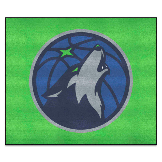 Minnesota Timberwolves Tailgater Rug - 5ft. x 6ft. Wolf Head Primary Logo