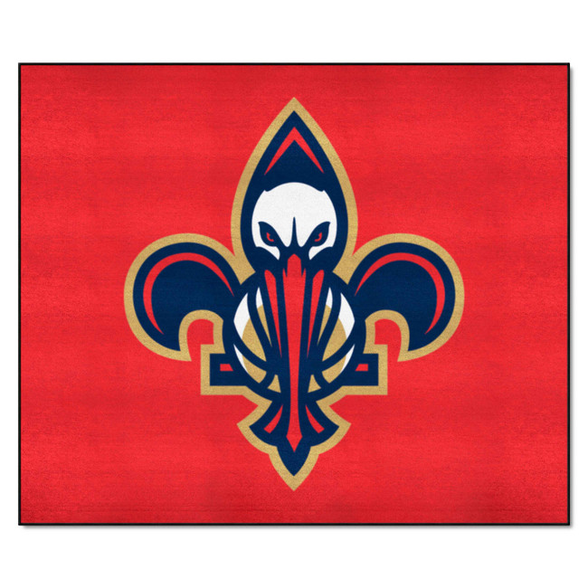 New Orleans Pelicans Tailgater Rug - 5ft. x 6ft. Fleur-de-lis Pelican Secondary Logo