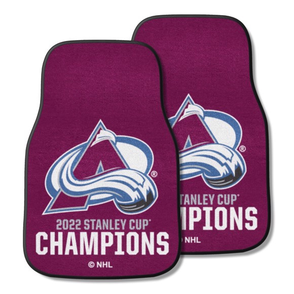 Colorado Avalanche 2022 Stanley Cup Championship 2-pc Carpet Car Mat Set