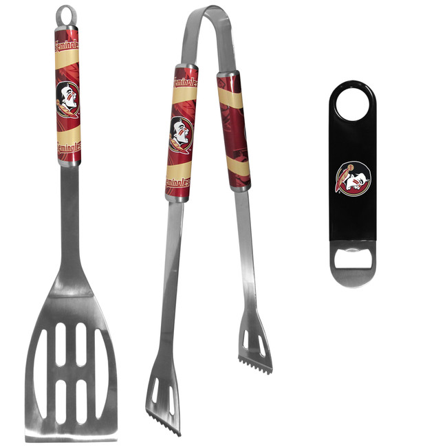 Florida St. Seminoles 2 pc BBQ Set and Bottle Opener