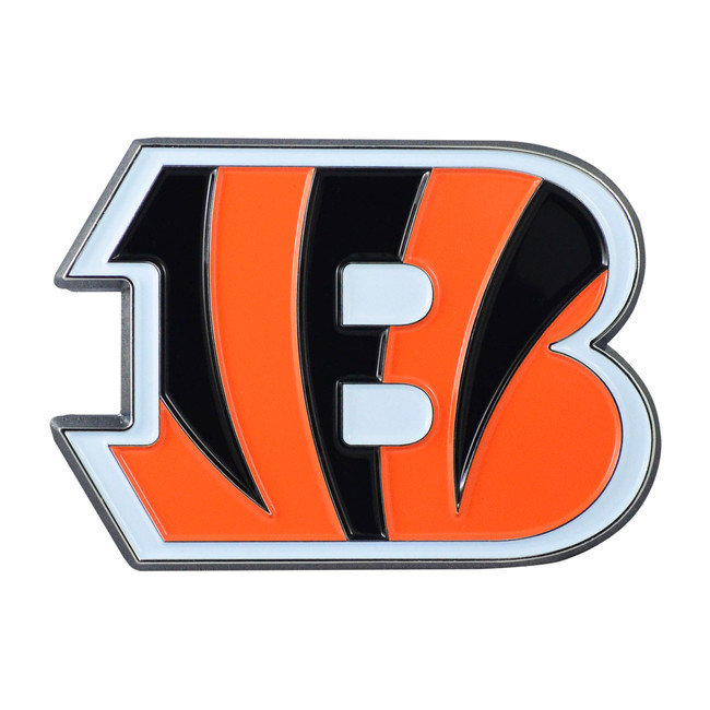 Cincinnati Bengals 3D Color Metal Emblem Striped B Primary Logo