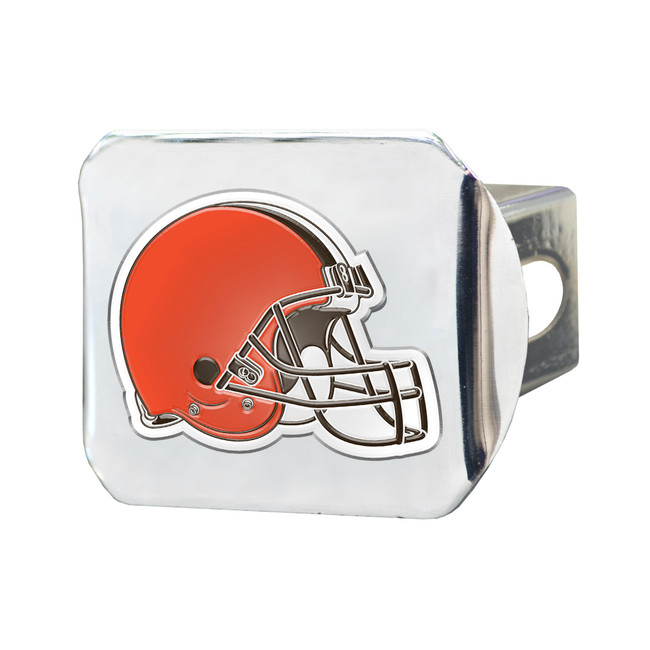 Cleveland Browns Hitch Cover - 3D Color Emblem Browns Helmet Primary Logo