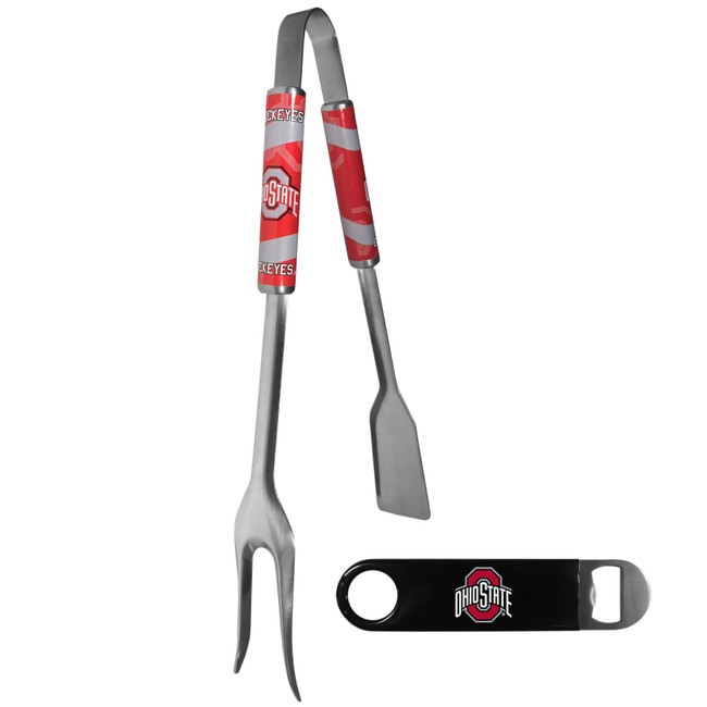 Ohio St. Buckeyes 3 in 1 BBQ Tool and Bottle Opener