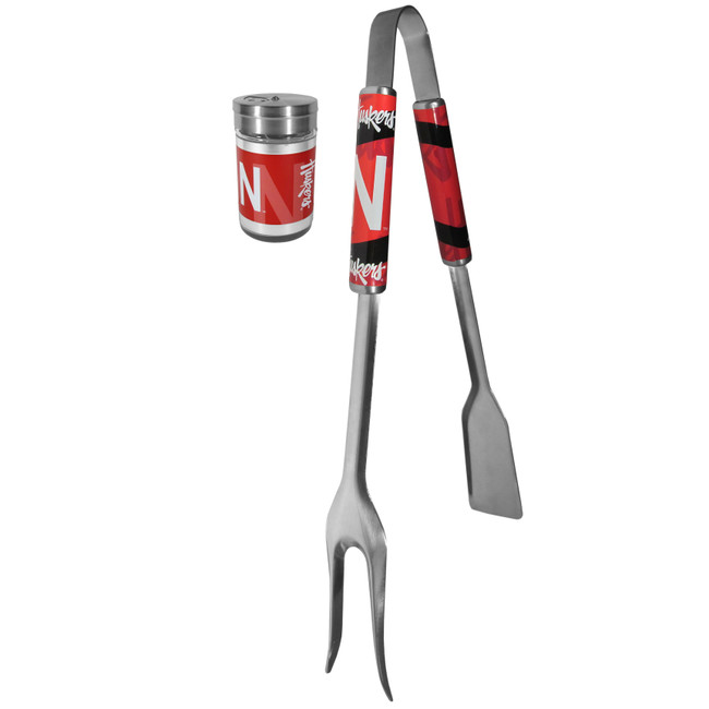 Nebraska Cornhuskers 3 in 1 BBQ Tool and Season Shaker