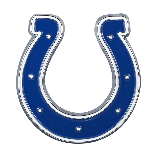 Indianapolis Colts 3D Color Metal Emblem Horseshoe Primary Logo