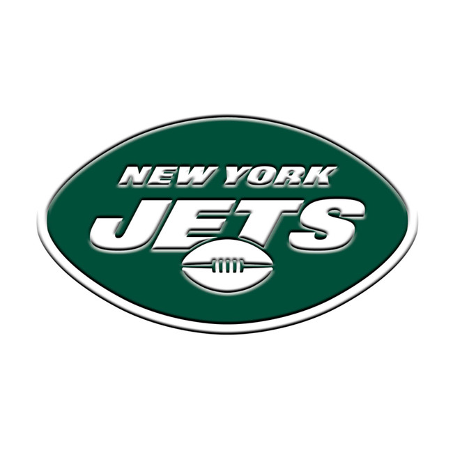 New York Jets 3D Color Metal Emblem Oval Jets Primary Logo