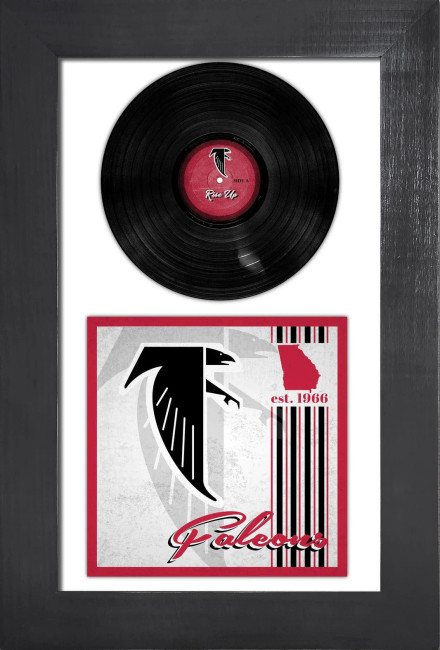 Atlanta Falcons 3 Piece Classic Album & Vinyl In Frame
