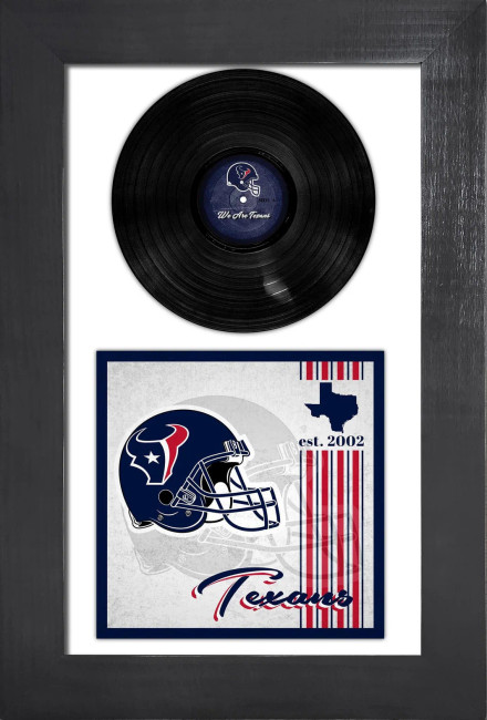 Houston Texans 3 Piece Classic Album & Vinyl In Frame