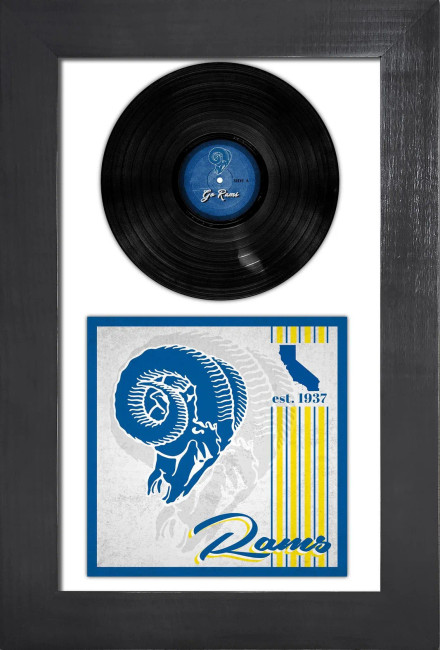 Los Angeles Rams 3 Piece Classic Album & Vinyl In Frame