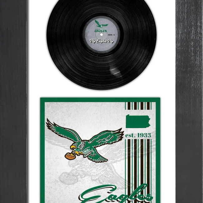 Philadelphia Eagles 3 Piece Classic Album & Vinyl In Frame