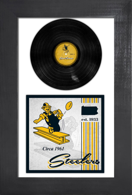 Pittsburgh Steelers 3 Piece Classic Album & Vinyl In Frame