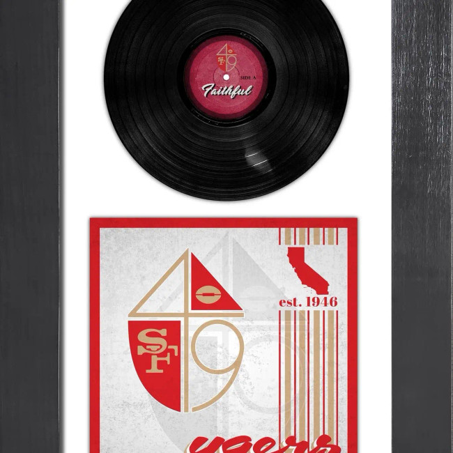 San Francisco 49ers 3 Piece Classic Album & Vinyl In Frame