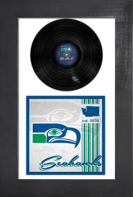Seattle Seahawks 3 Piece Classic Album & Vinyl In Frame