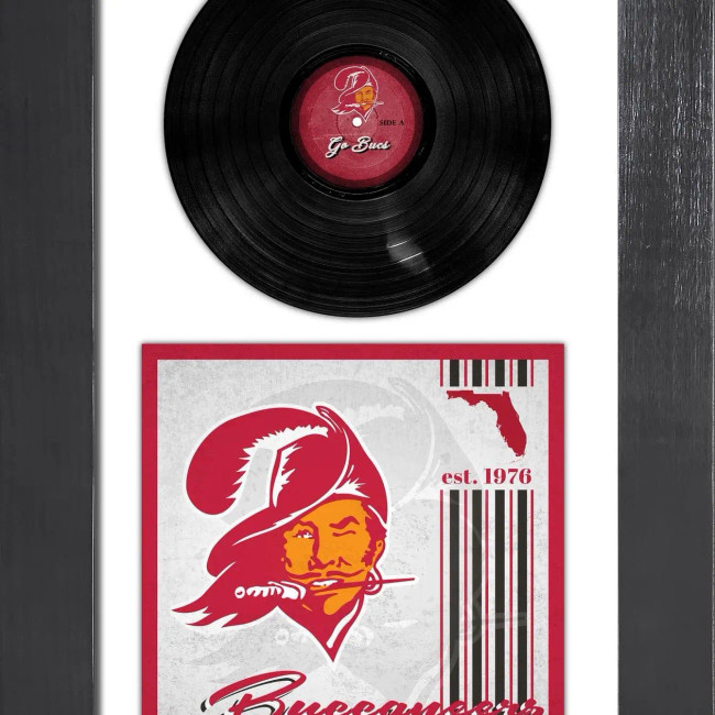 Tampa Bay Buccaneers 3 Piece Classic Album & Vinyl In Frame
