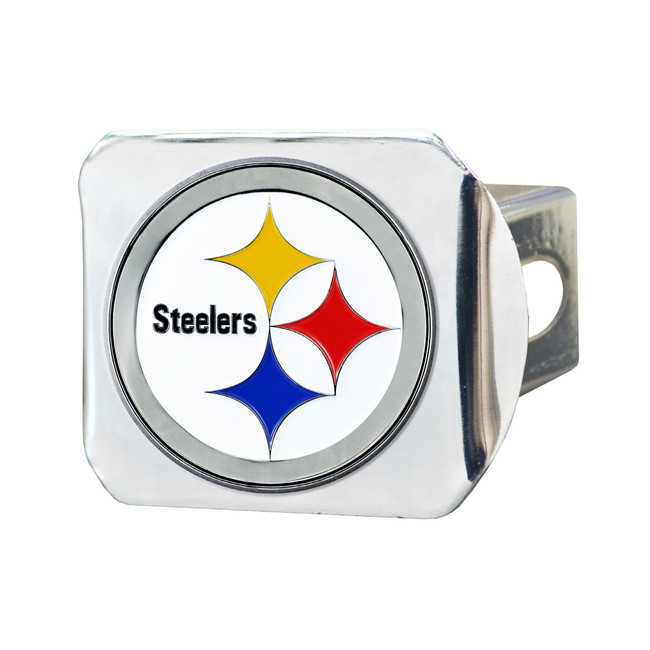 Pittsburgh Steelers Hitch Cover - 3D Color Emblem Circular Steelers Primary Logo