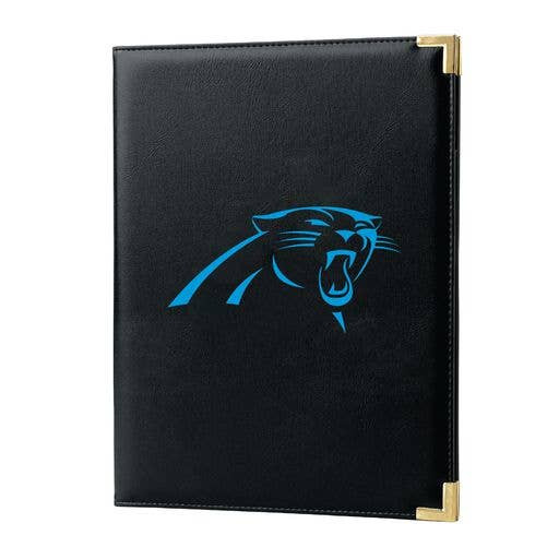 Carolina Panthers Black Padfolio Portfolio Organizer Business Folder Fan Gear