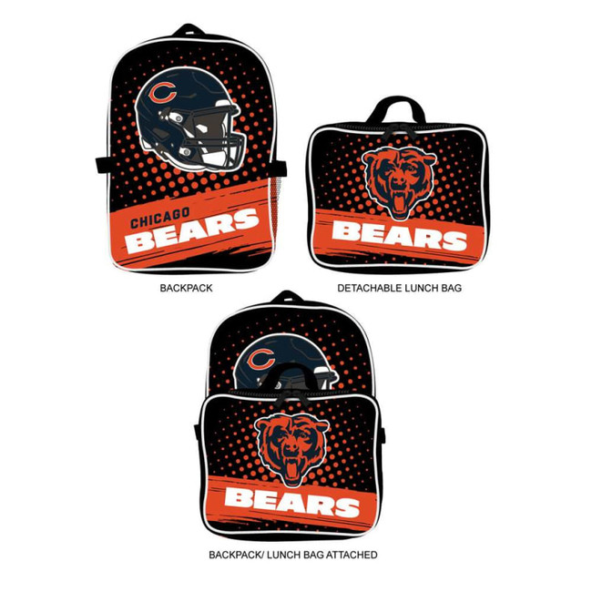 Chicago Bears Backpack Lunchbox Set