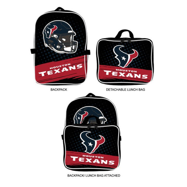 Houston Texans Backpack Lunchbox Set