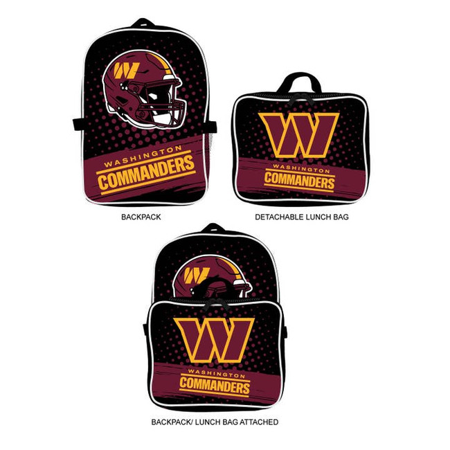 Washington Commanders Backpack Lunchbox Set