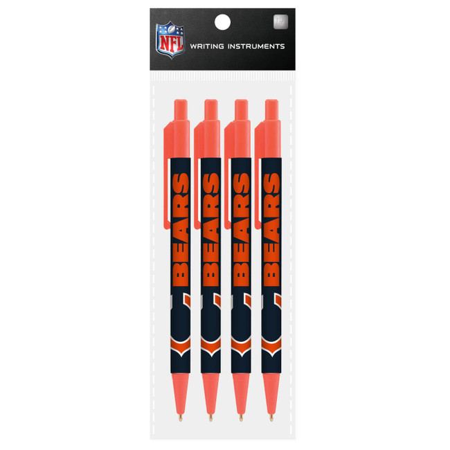 Chicago Bears 4 Pack Cool Color Pens