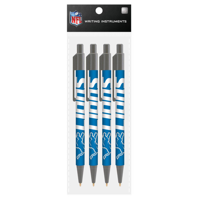 Detroit Lions 4 Pack Cool Color Pens