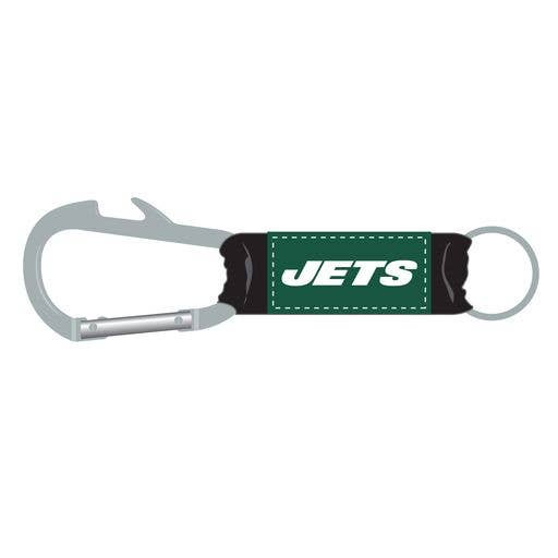 New York Jets Bottle Opener Carabiner Keychain