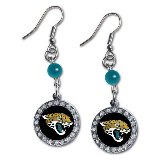 Jacksonville JaguarsRhinestone Dangle Earrings