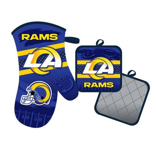 Los Angeles Rams Oven Mitt and Pot Holder Kitchen Heat Resistant