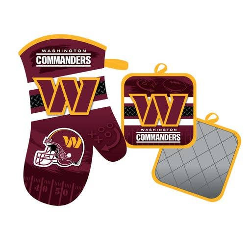 Washington Commanders Oven Mitt and Pot Holder Kitchen Heat Resistant