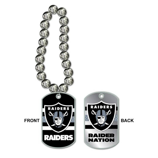 Las Vegas Raiders Jumbo Dog Tag Necklace