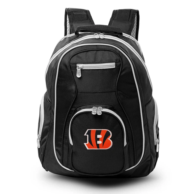 Cincinnati Bengals 19" Premium Laptop Backpack with Colored Trim