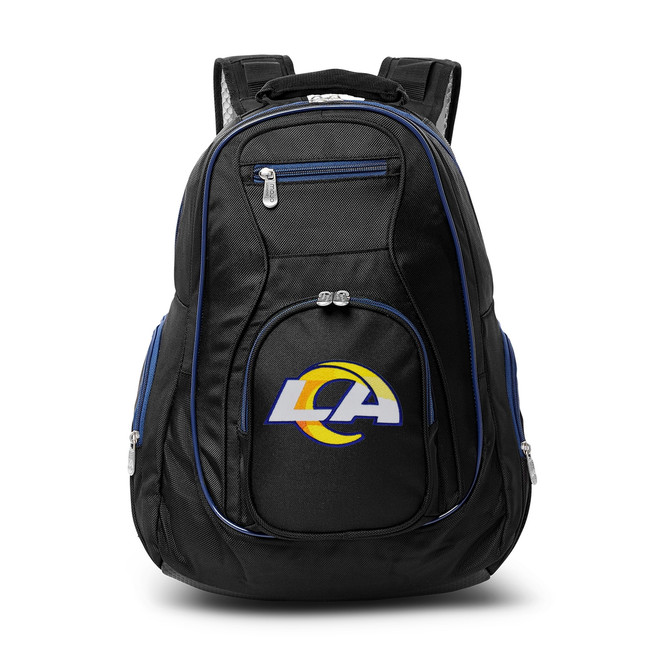 Los Angeles Rams 19" Premium Laptop Backpack with Colored Trim