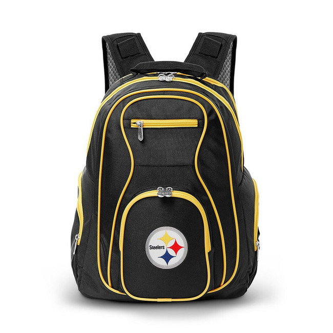Pittsburgh Steelers 19" Premium Laptop Backpack with Colored Trim