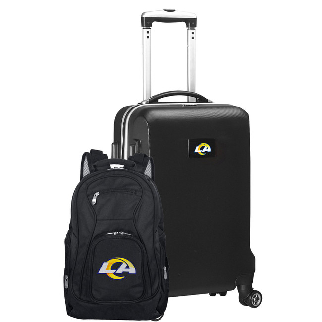 Los Angeles Rams Deluxe 2 Piece Backpack & Carry-On Set