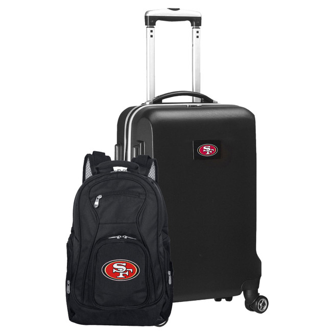 San Francisco 49ers Deluxe 2 Piece Backpack & Carry-On Set