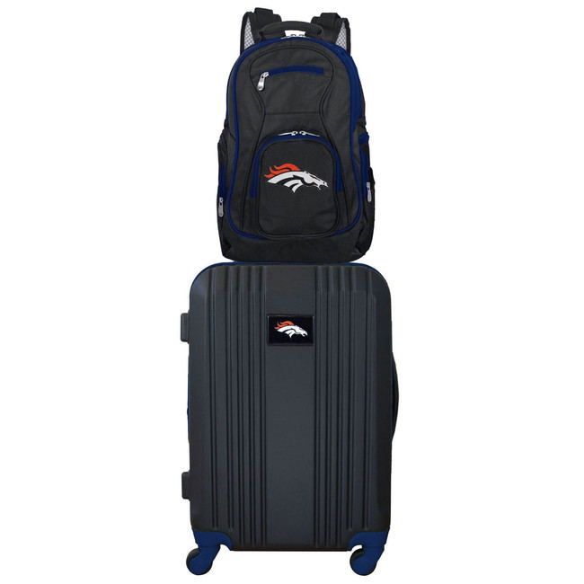 Denver Broncos Premium 2 Piece Backpack & Carry-On Set