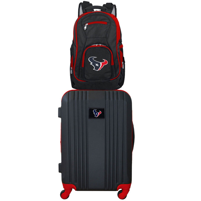 Houston Texans Premium 2 Piece Backpack & Carry-On Set