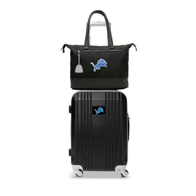 Detroit Lions Laptop Tote Bag and Luggage Set