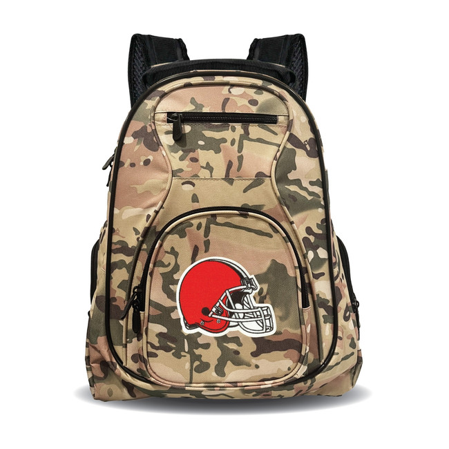 Cleveland Browns 19" Premium Camo Laptop Backpack