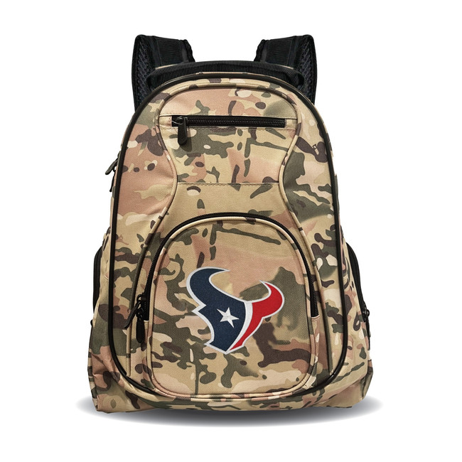 Houston Texans 19" Premium Camo Laptop Backpack