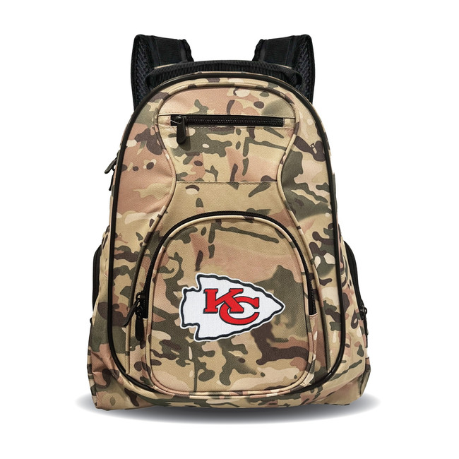 Kansas City Chiefs 19" Premium Camo Laptop Backpack