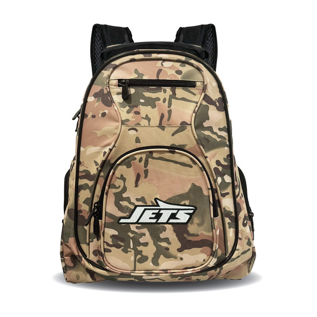 New York Jets 19" Premium Camo Laptop Backpack
