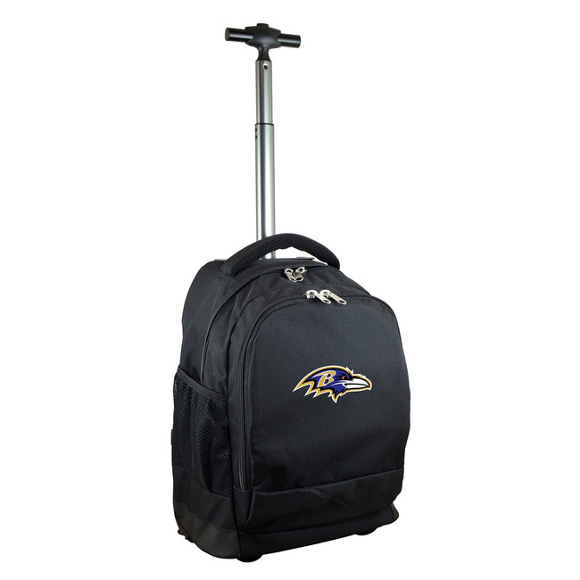 Baltimore Ravens 19" Premium Wheeled Backpack - Black