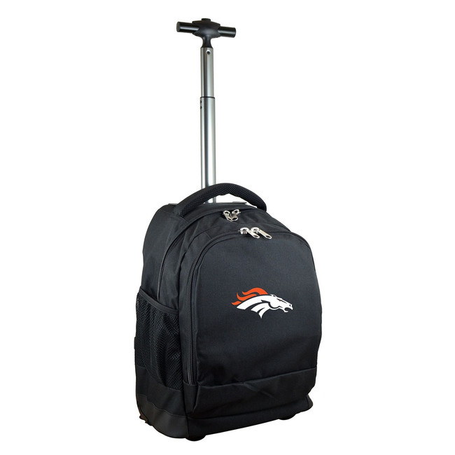 Denver Broncos 19" Premium Wheeled Backpack - Black