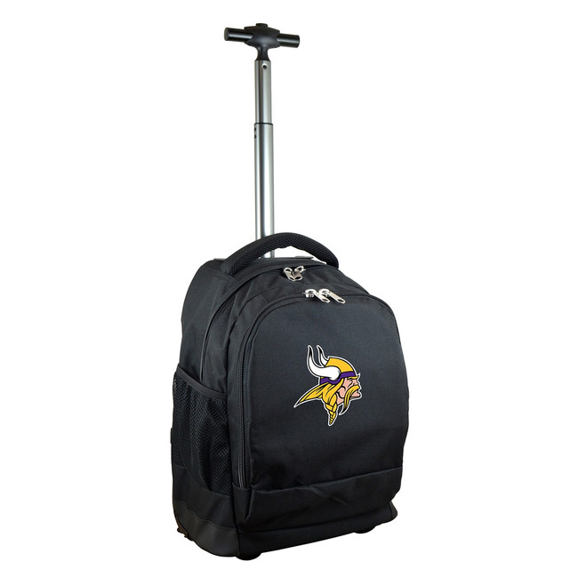 Minnesota Vikings 19" Premium Wheeled Backpack - Black