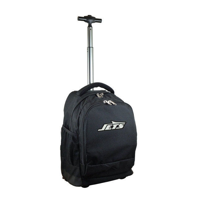 New York Jets 19" Premium Wheeled Backpack - Black