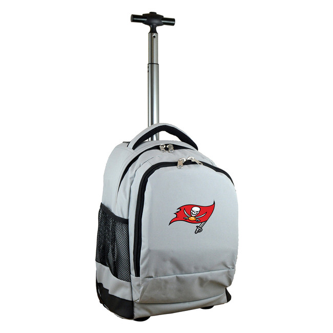 Tampa Bay Buccaneers 19" Premium Wheeled Backpack - Silver