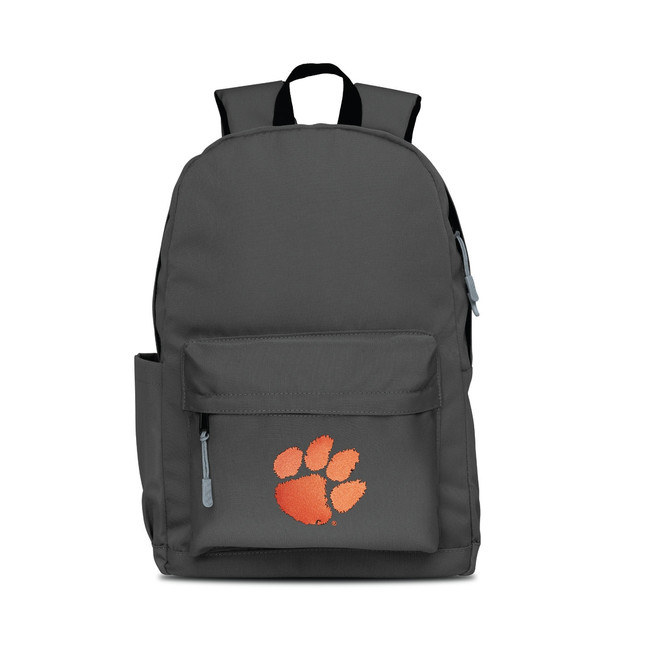 Clemson Tigers Campus Laptop Backpack - Gray