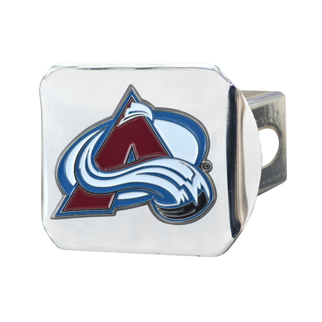NHL - Colorado Avalanche Color Hitch Cover - Chrome 3.4"x4"